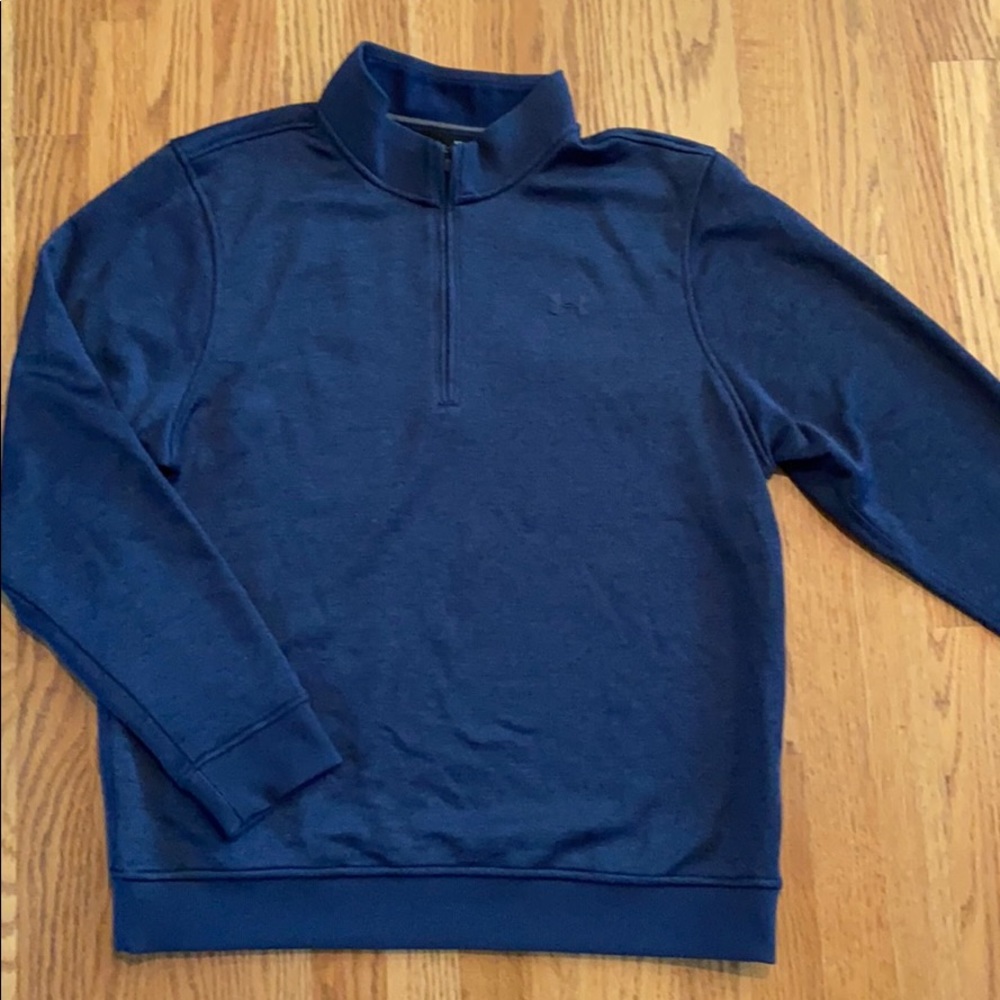Under armour coldgear 1/4 zip navy pullover - L